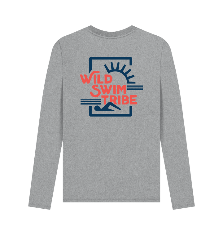 Athletic Grey Printed Long Sleeve T Shirt