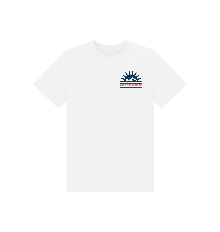 White Printed Kids T-Shirt