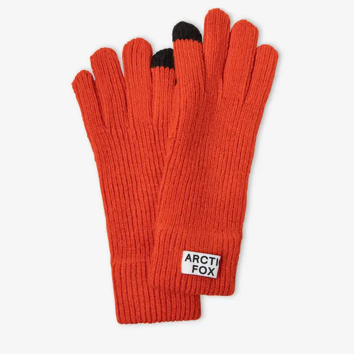 The Recycled Bottle Gloves in Sunkissed Coral