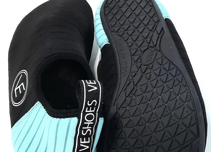 Adult 'The Sporty' Recyclable Aqua Water Shoe with Black Sole