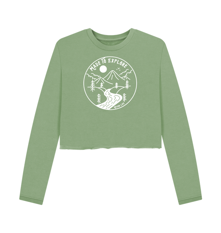Sage Printed Boxy Jumpers