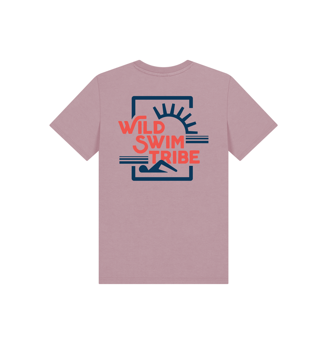 Mauve Printed Kids T-Shirt