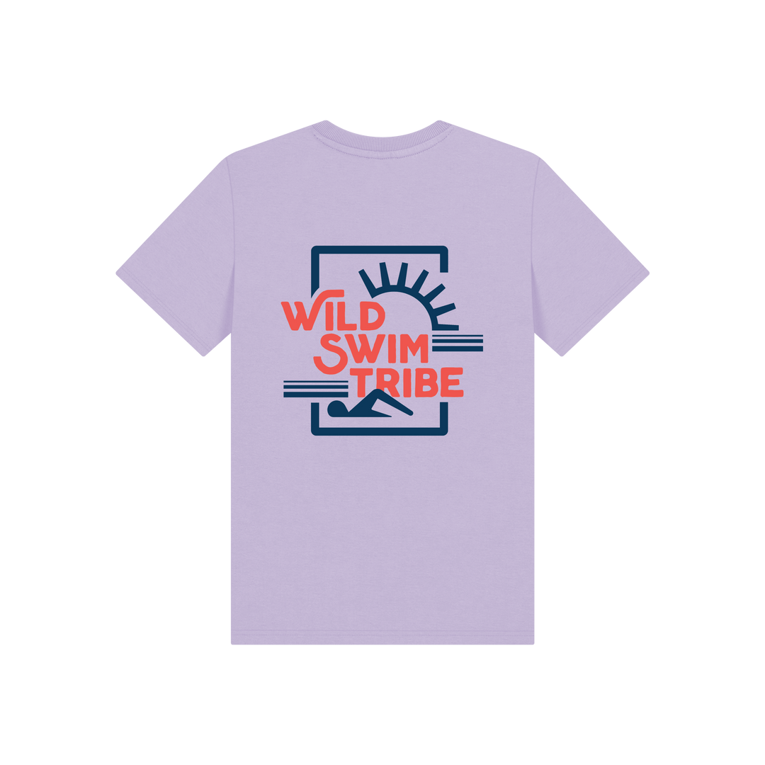 Soft Lilac Printed Kids T-Shirt