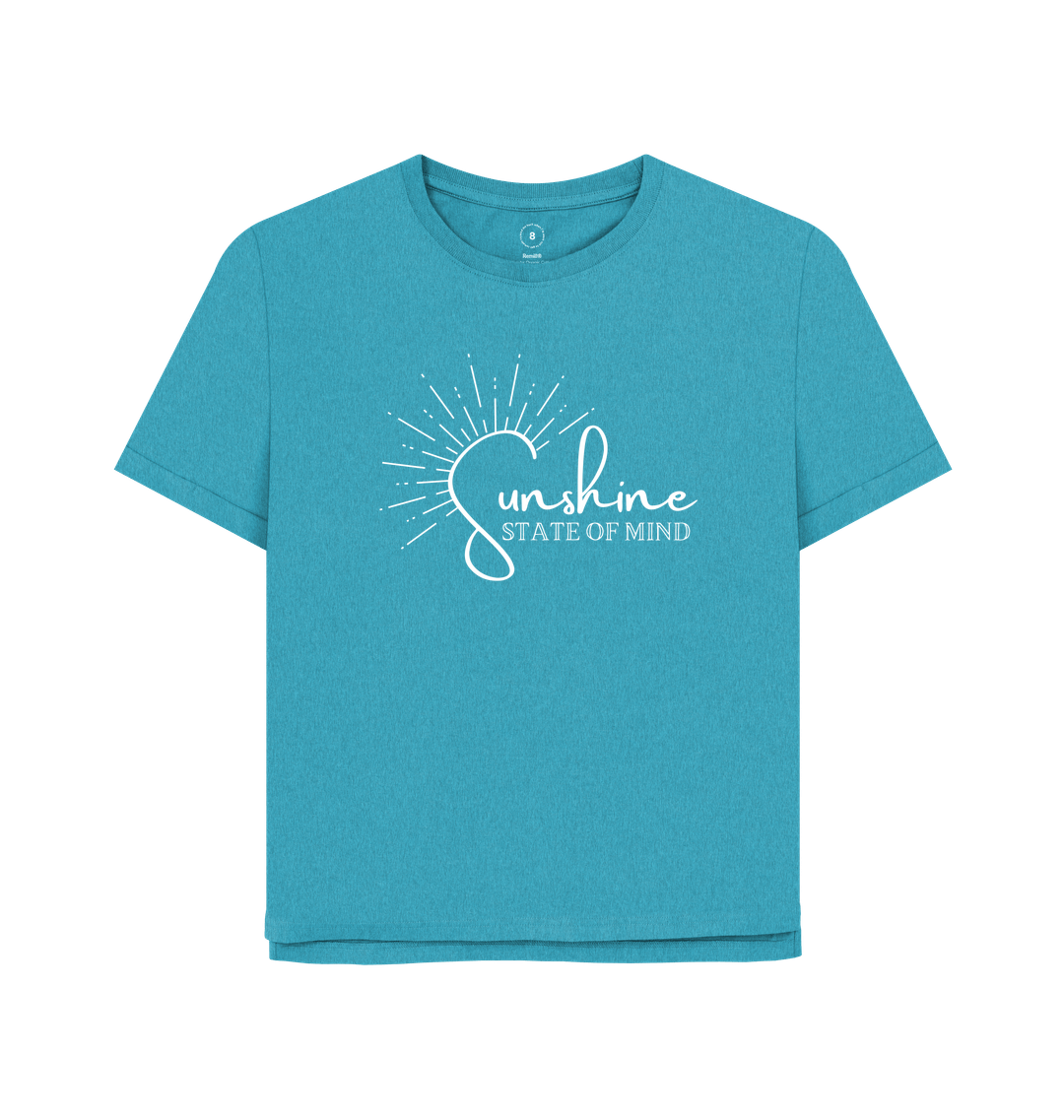 Ocean Blue Printed T-shirt