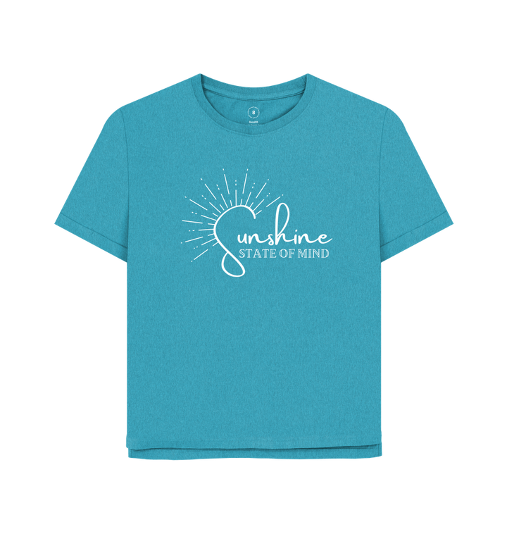 Ocean Blue Printed T-shirt
