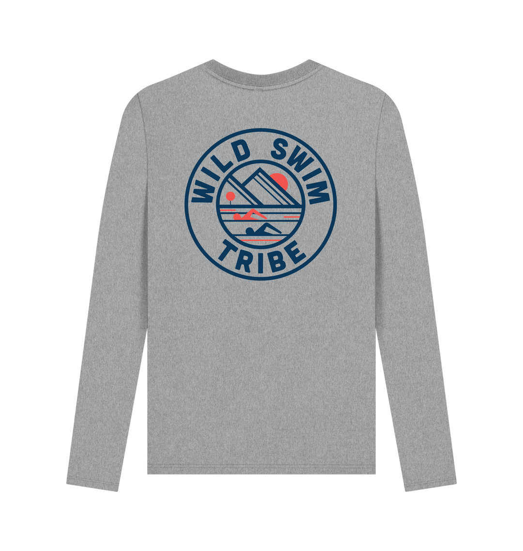 Athletic Grey Printed Long Sleeve T Shirt