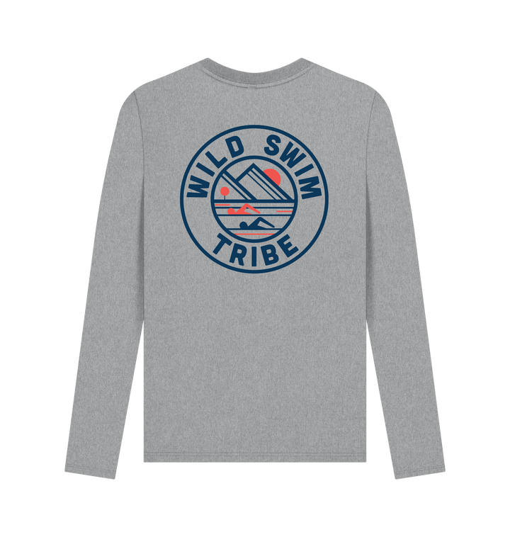 Athletic Grey Printed Long Sleeve T Shirt