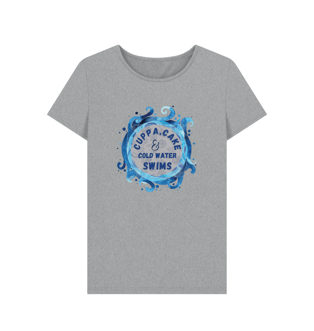 Athletic Grey Printed T-shirt Front