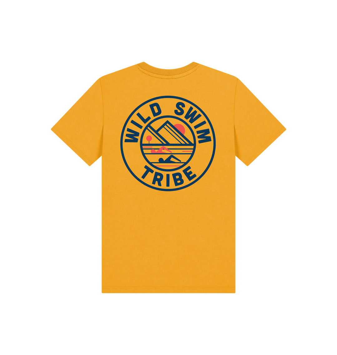 Mustard Printed Kids T-Shirt