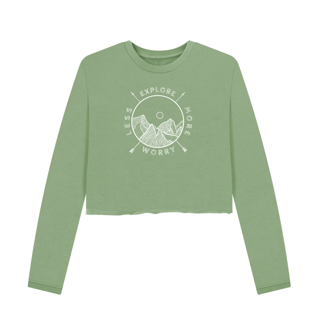 Sage Printed Boxy Jumpers