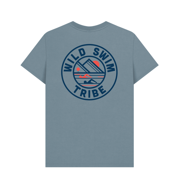 Stone Blue Printed T-shirt