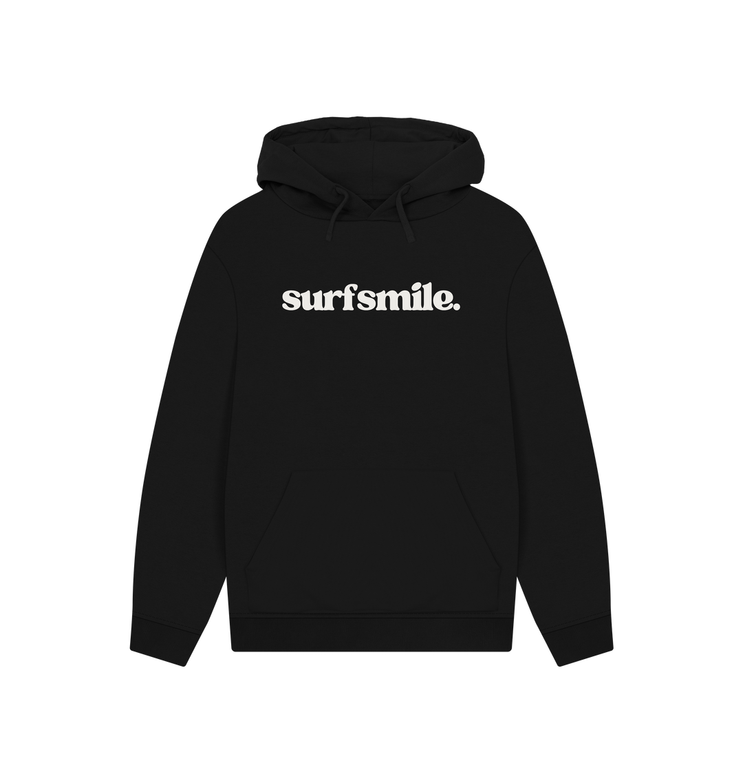 Black Printed Hoody Front