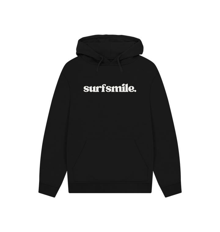 Black Printed Hoody Front