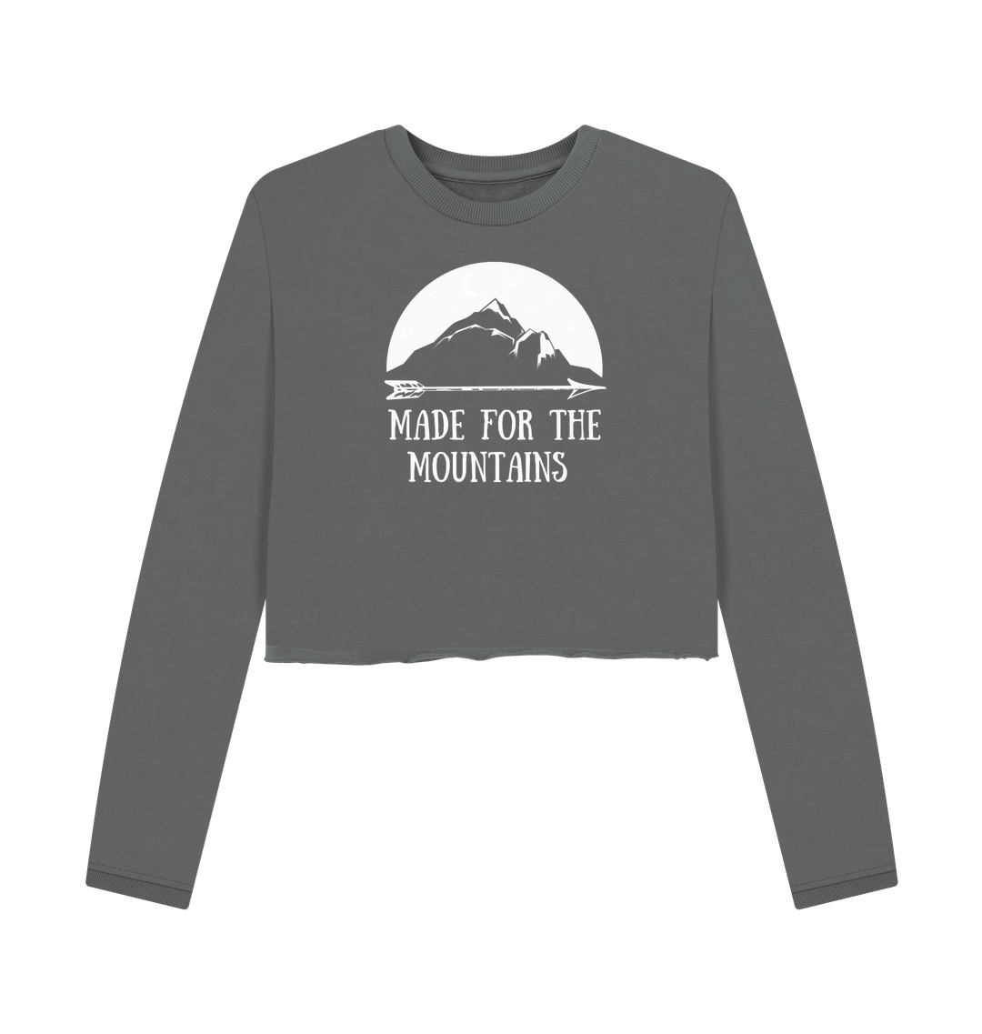 Slate Grey Printed Boxy Jumpers