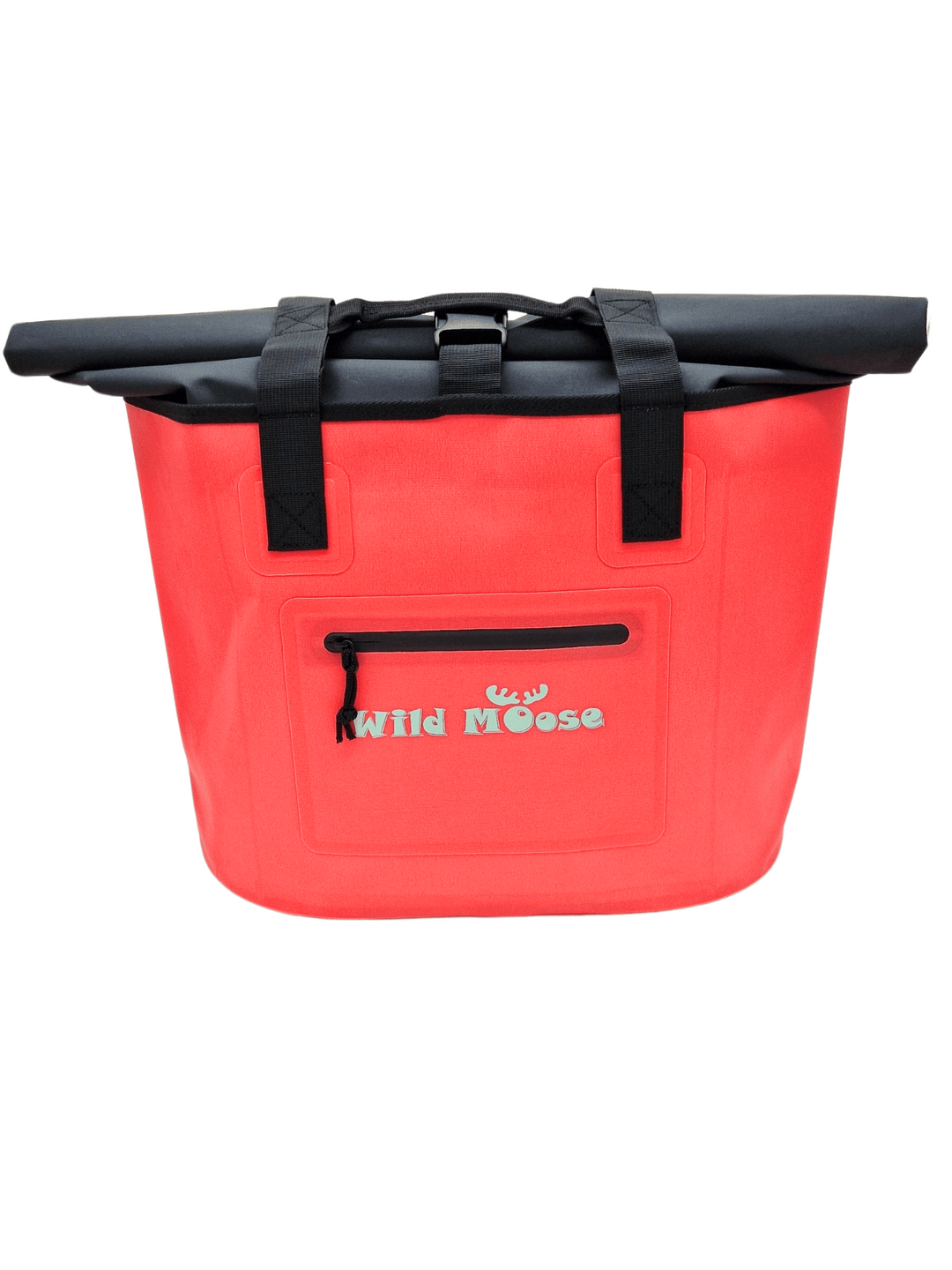 Caribou tote bag with sturdy base that stands upright on changing spot or beach