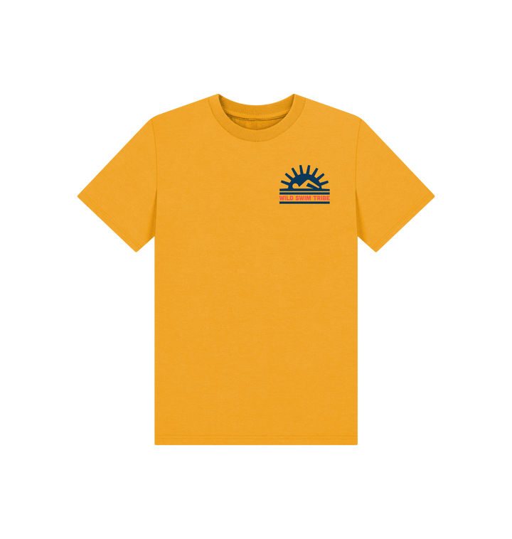 Mustard Printed Kids T-Shirt