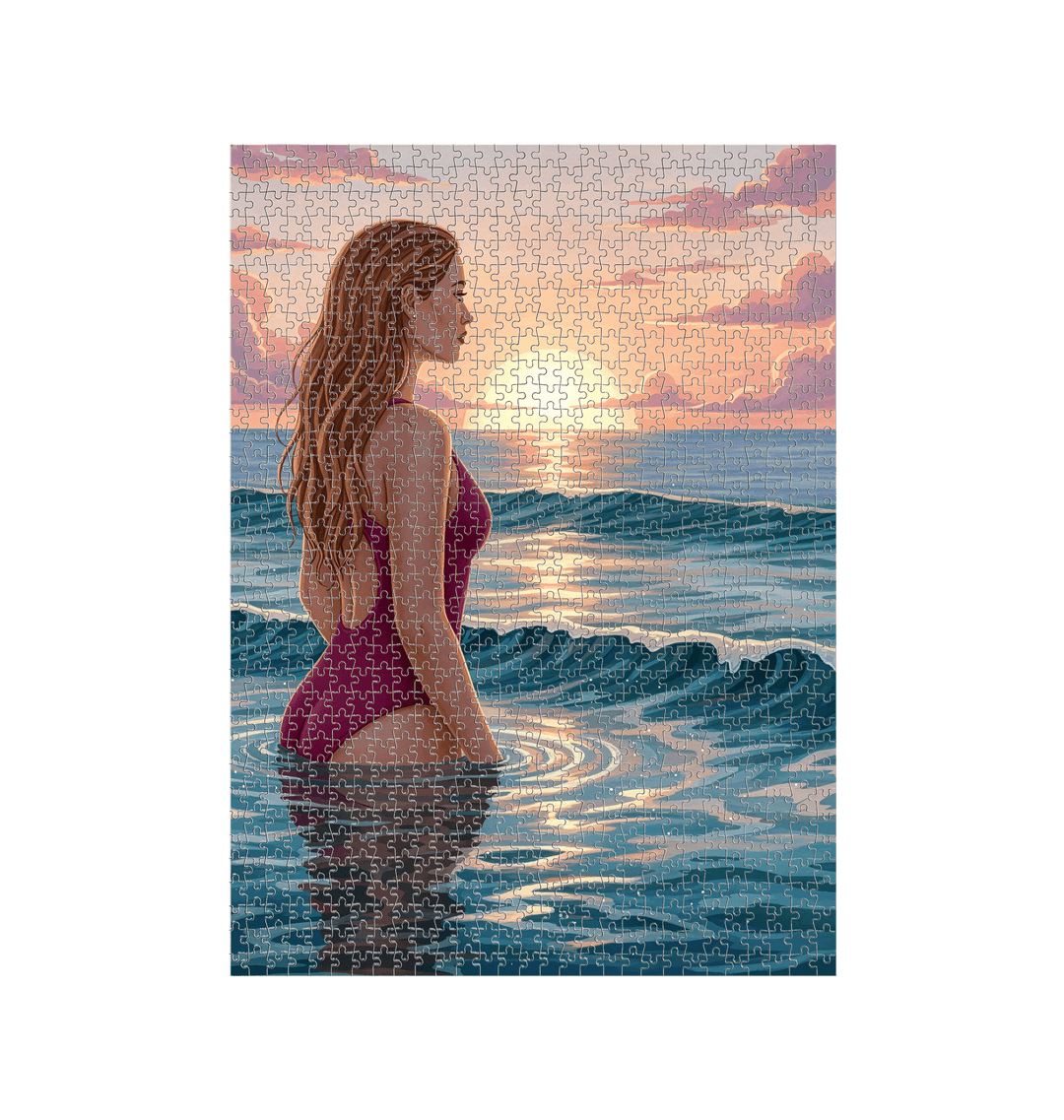 White Jigsaw Puzzles Front