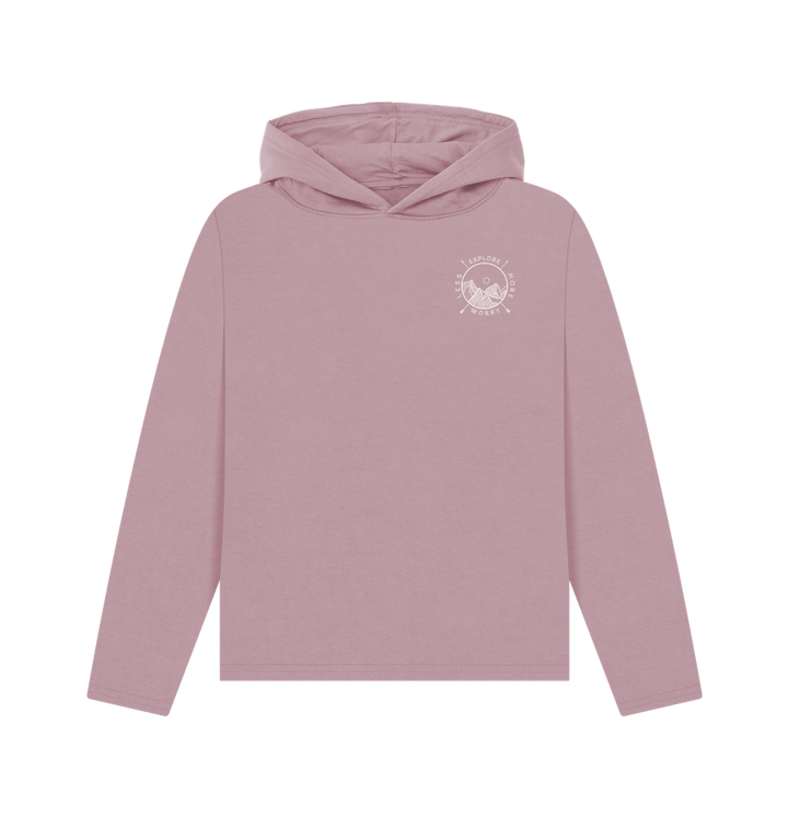 Mauve Printed Hoody