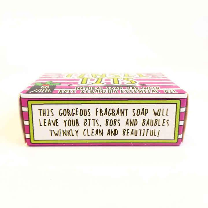 Tinsel Tits Christmas Soap - Rose Geranium - Funny Gift