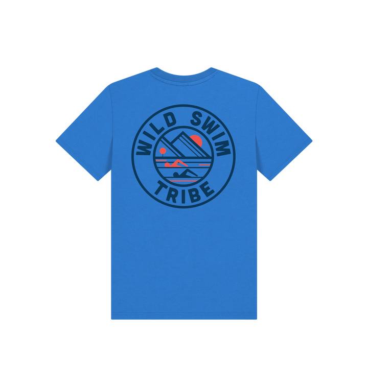 Bright Blue Printed Kids T-Shirt