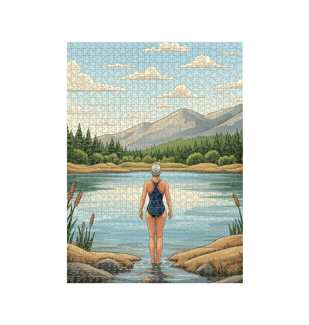 White Jigsaw Puzzles Front