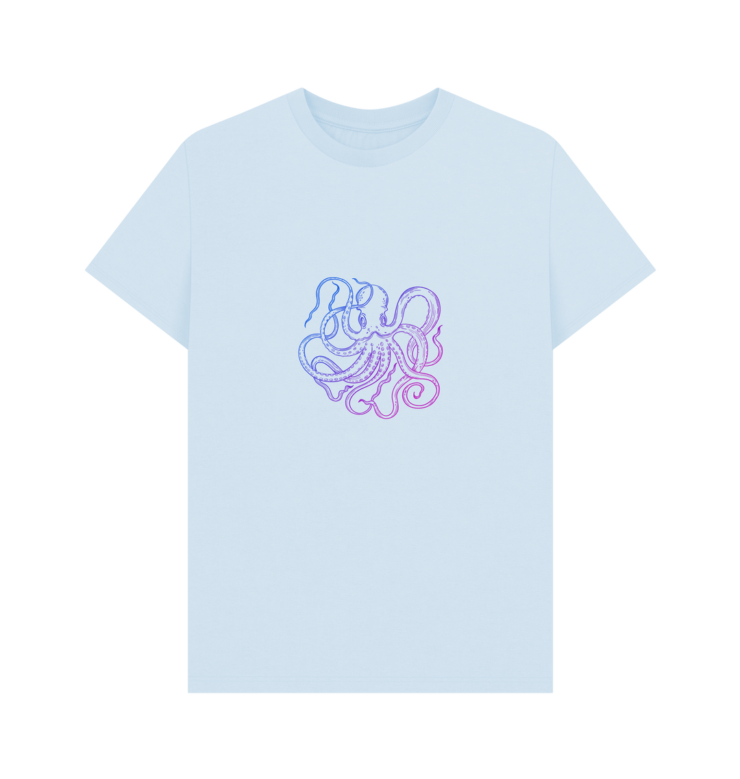 Sky Blue Printed T-shirt Front