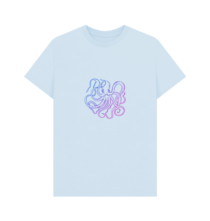 Sky Blue Printed T-shirt Front