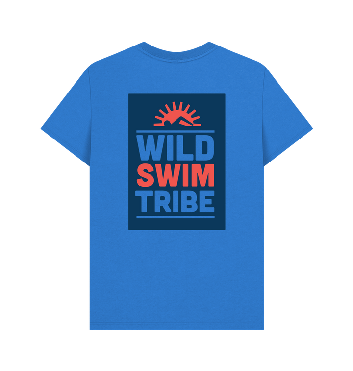 Bright Blue Printed T-shirt Back