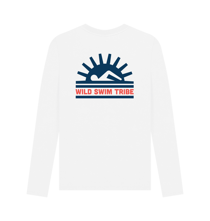 White Printed Long Sleeve T Shirt