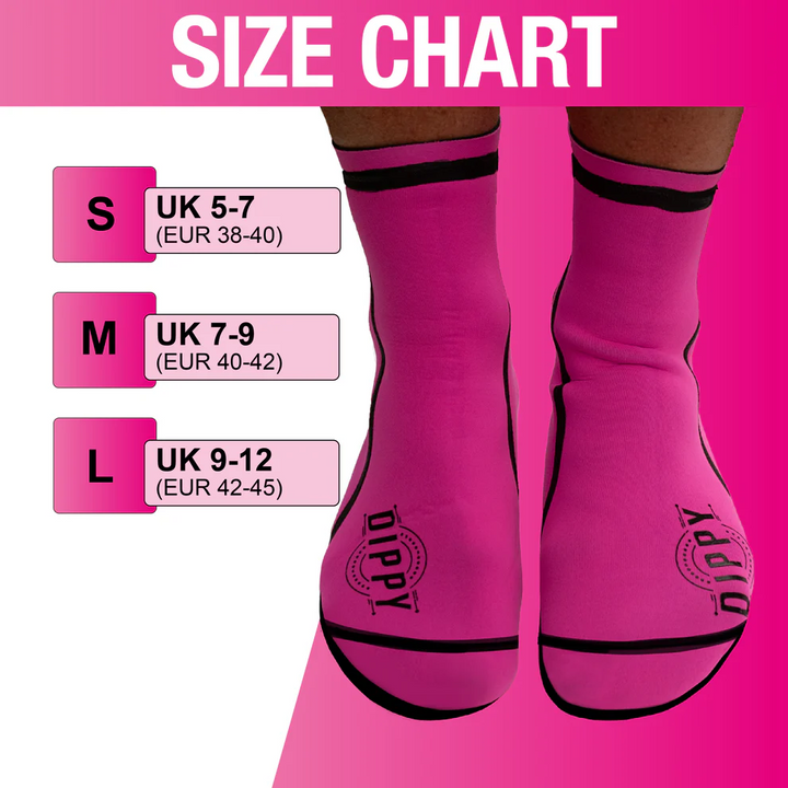 Neoprene 3MM Swim Socks - Pink