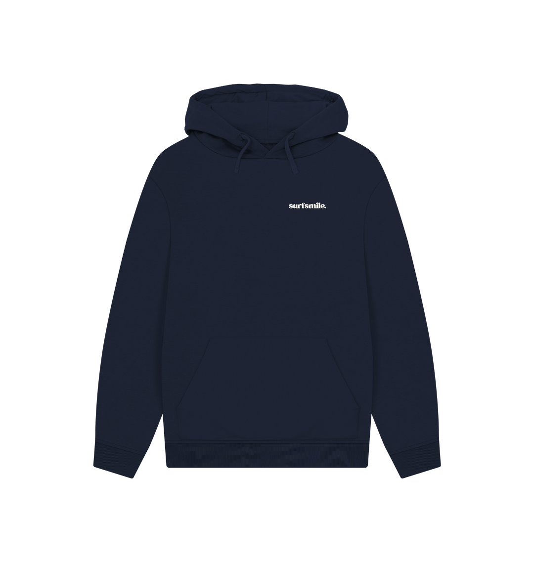 Navy Printed Hoody Front