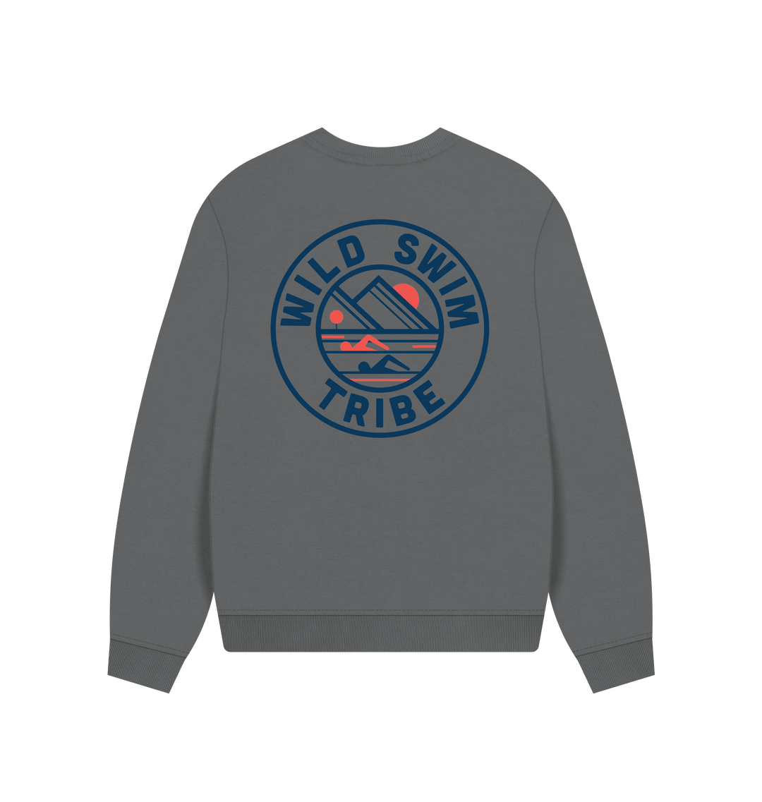 Slate Grey Printed Sweater