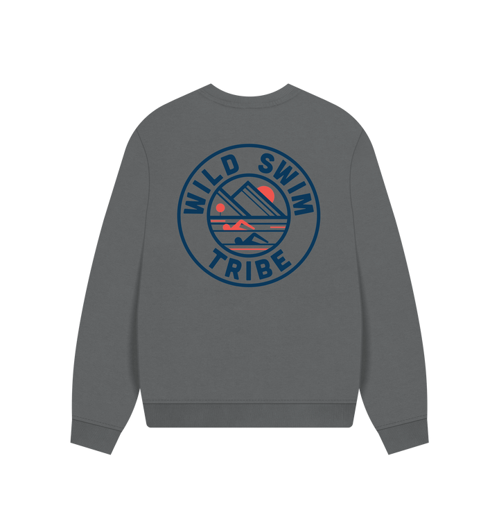 Slate Grey Printed Sweater