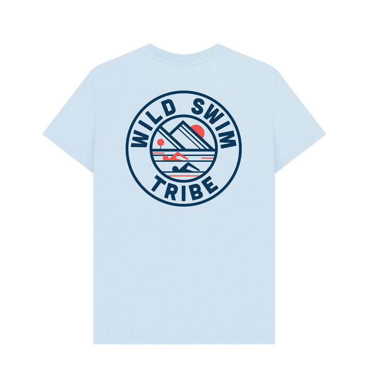 Sky Blue Printed T-shirt