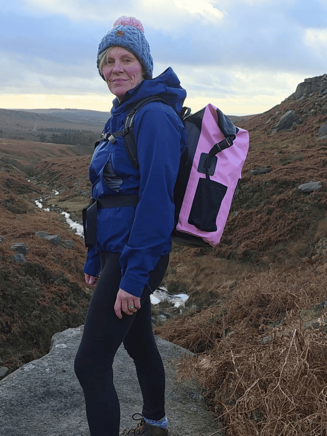 Caribou waterproof backpack  45L - blossom pink