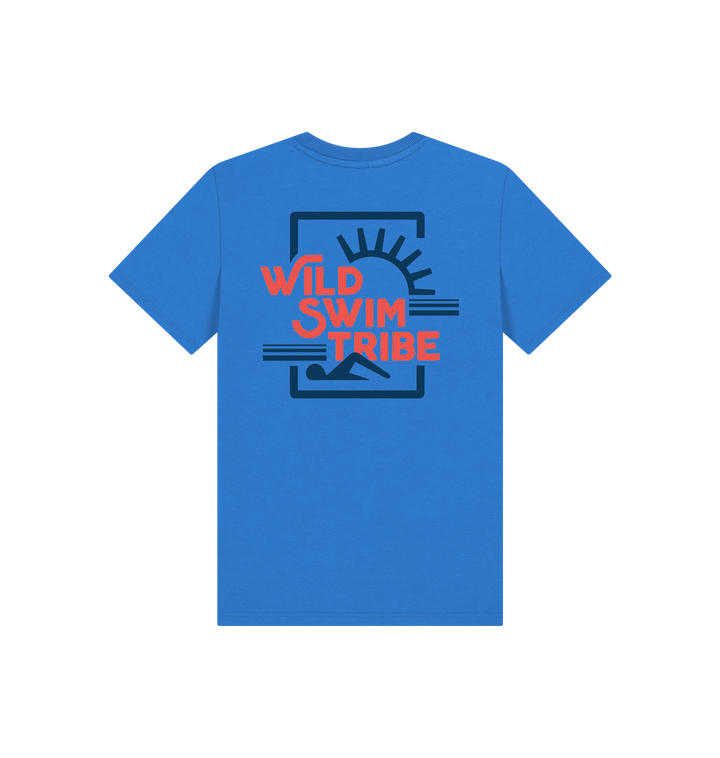 Bright Blue Printed Kids T-Shirt