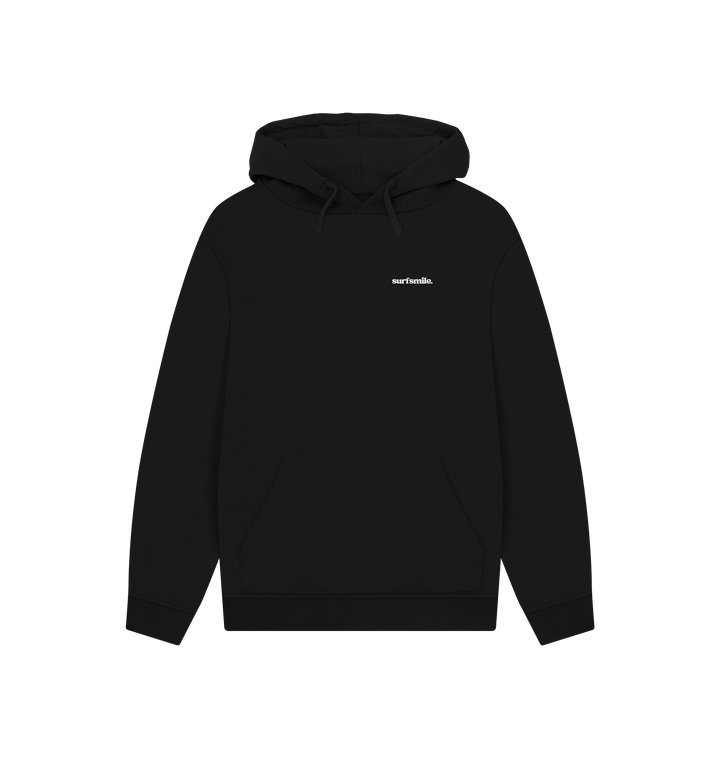 Black Printed Hoody Front