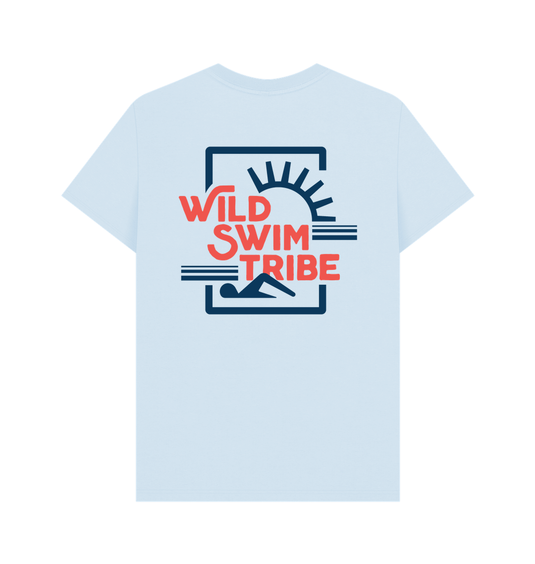 Sky Blue Printed T-shirt Back