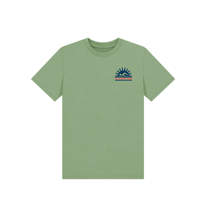 Sage Printed Kids T-Shirt Front