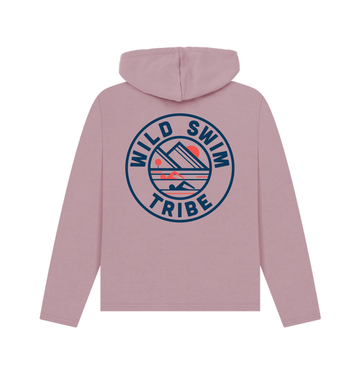 Mauve Printed Hoody Back