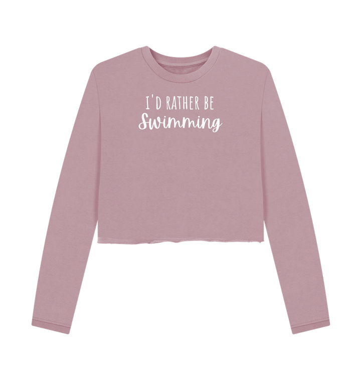 Mauve Printed Boxy Jumpers