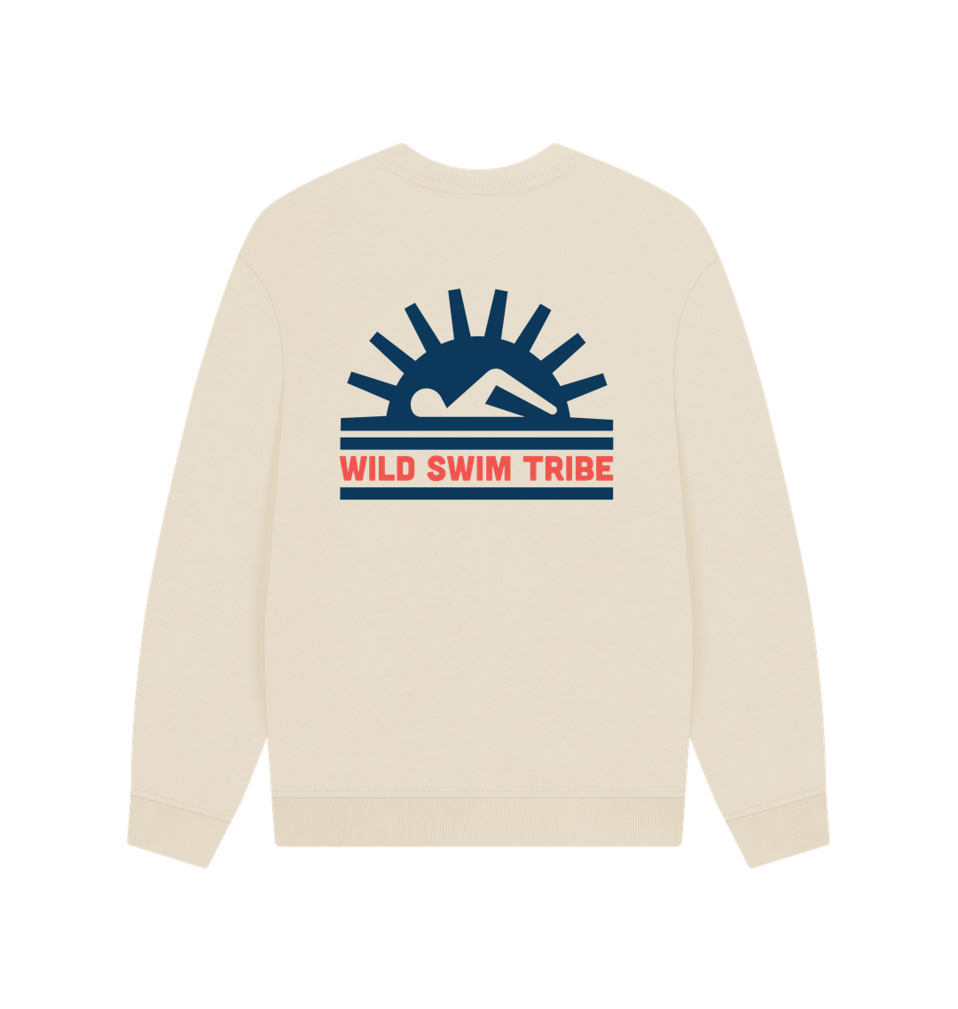 Oat Printed Sweater Back