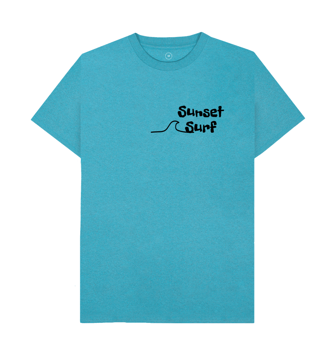 Ocean Blue 'SUNSET SURF' Recycled Tee