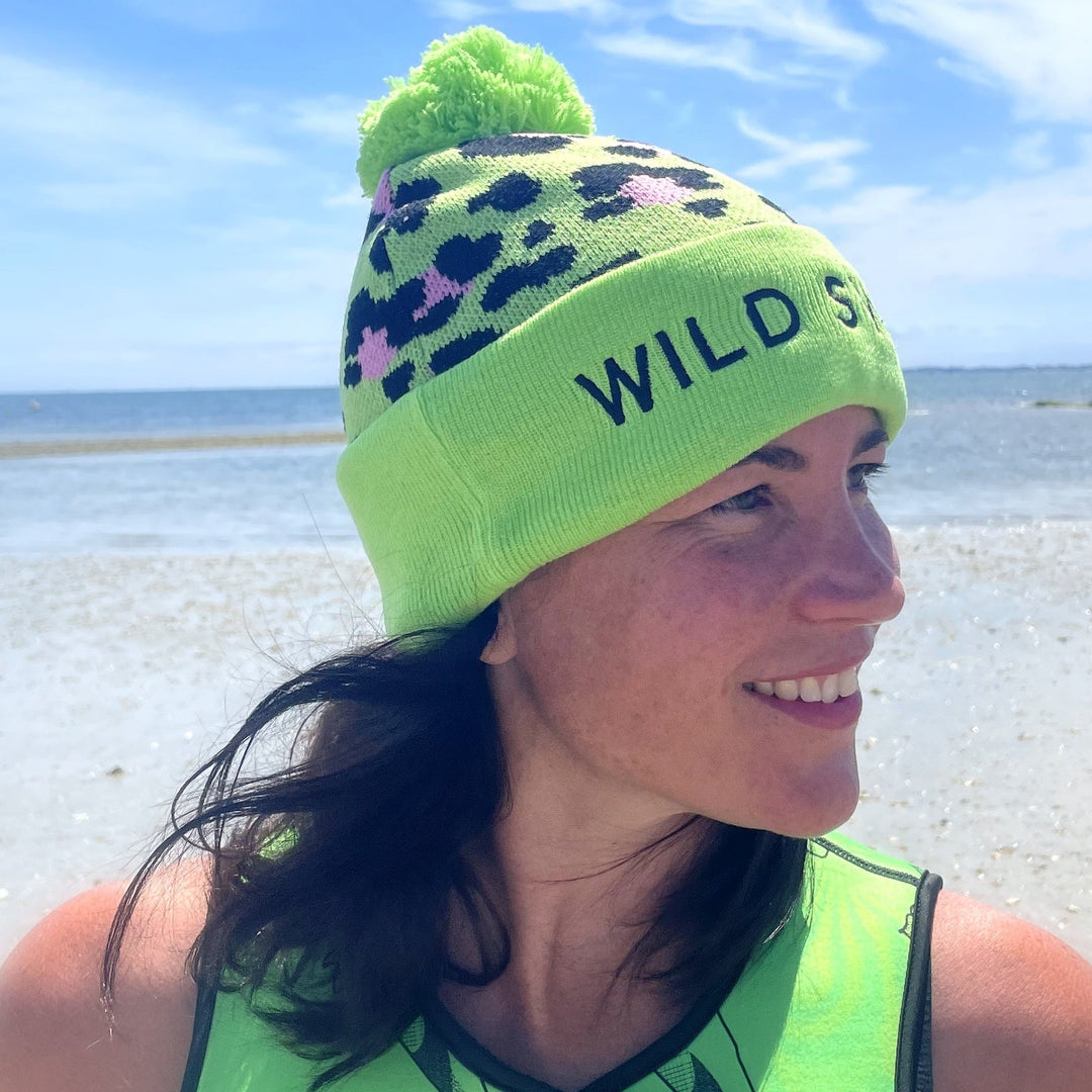 The Wild Waterproof Woolly in Green Leopard