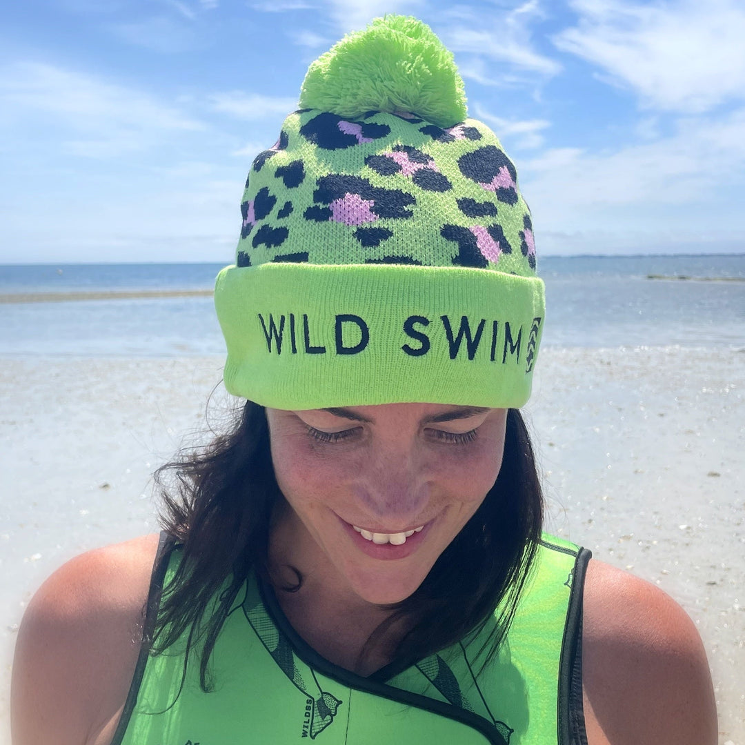 The Wild Waterproof Woolly in Green Leopard
