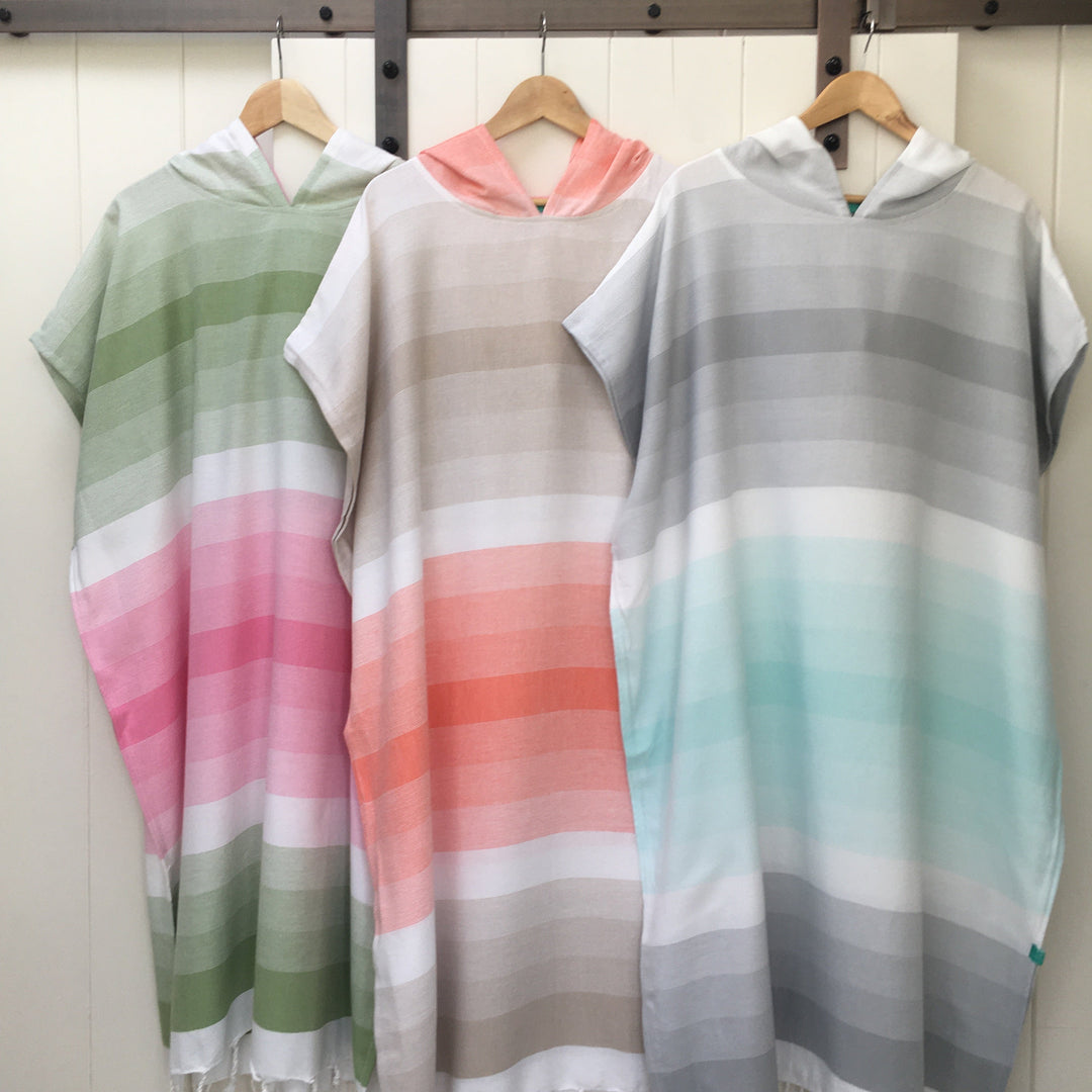 Drift Changing Robe - Olive/Pink