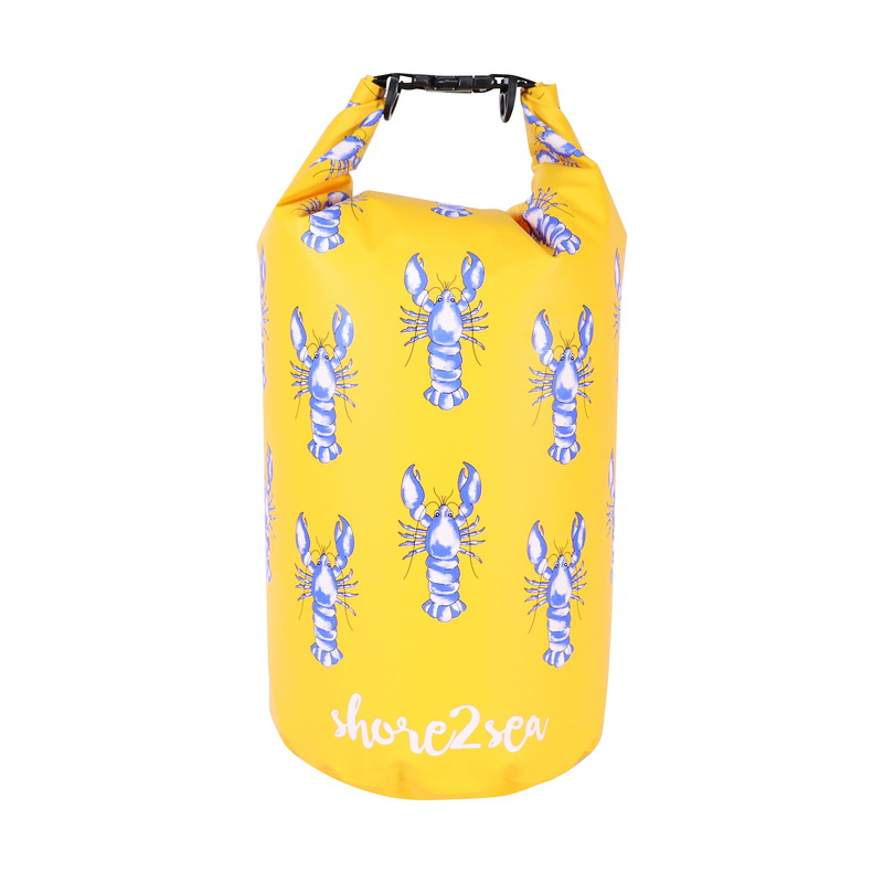 Shore2Sea Waterproof Dry Bag 20L Lobster design Yellow
