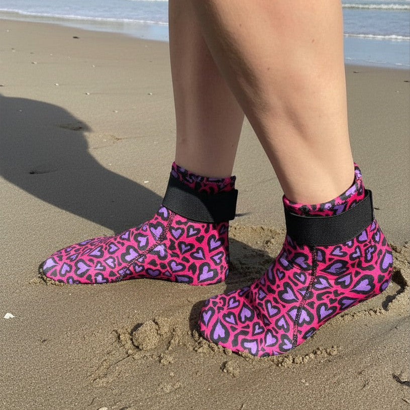 Limestone Neoprene Swimming Socks in Cold Cold Heart