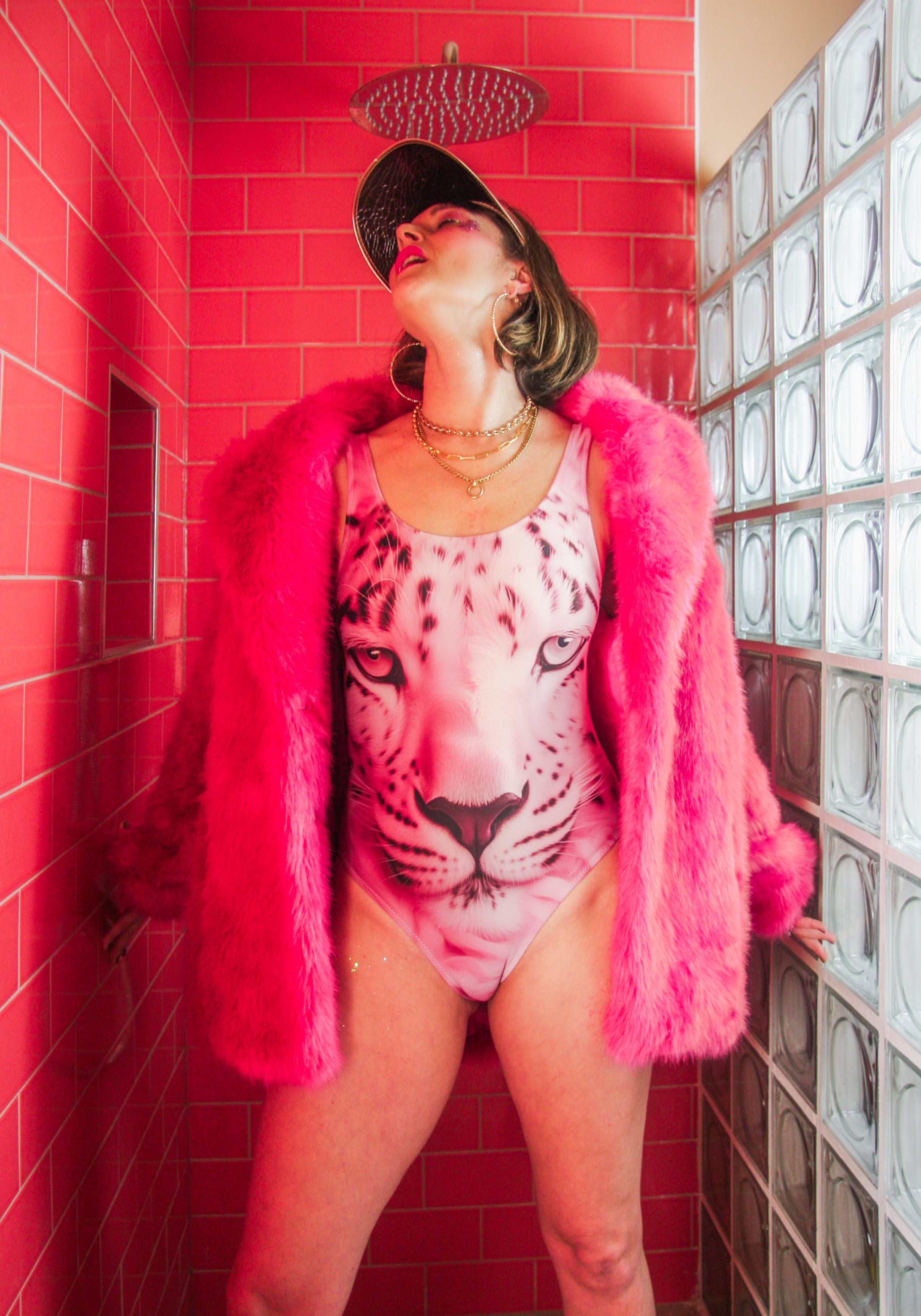 Pink Leopard Swimsuit