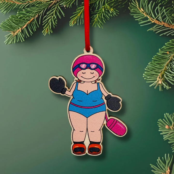 Open Water Swimmer Christmas Decoration